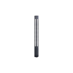 Lampa ogrodowa LED E27 Polin stojąca 250cm czarna-36176