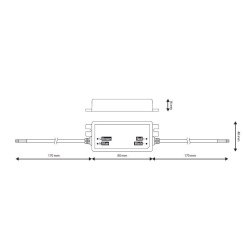 Zasilacz LED Ultra PC 12V 36W 3A IP67-36281