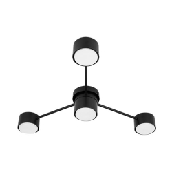 Żyrandol LED GX53 Guliver x4 85cm czarny-36289