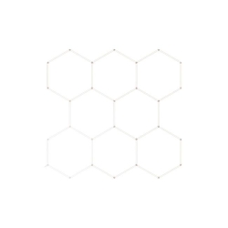 Lampa LED Hexagon 8S 280W 252x238cm zestaw 6500K-36359