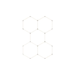 Lampa LED Hexagon 5L 240W 206x301cm zestaw 6500K-36361