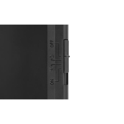 Lampa LED Aku Wolf PIR czarna 3CCT-36549