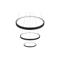 Żyrandol LED Coma 20/40/60cm 77W czarny-37109