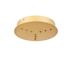 Żyrandol LED Lynx 40/60cm 64W złoty-37140