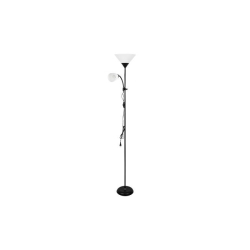 Lampa podłogowa Duos E27  E14 176cm czarna-37166