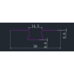 Profil Led Masterled GK 12mm-2 2m anodowany mlecz-37352