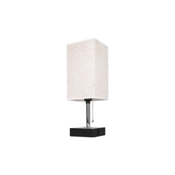 Lampa biurkowa Boro E27 1x USB-A + 1x USB-C-37533