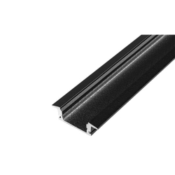 Profil Led Masterled wpuszczany 2m czarny mleczny-37654