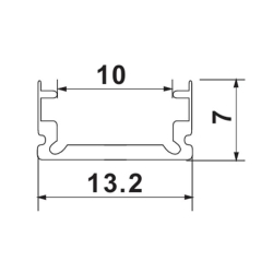 Profil Led Masterled slim 2m czarny mleczny-37757