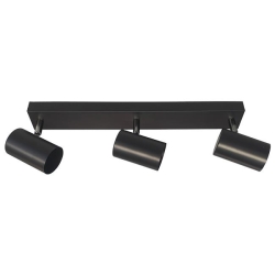 Kinkiet GU10 LED Richi ruchomy x3 czarny-38033