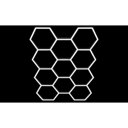 Lampa LED Hexagon 11L 460W 419x301cm zestaw 6500K-38099