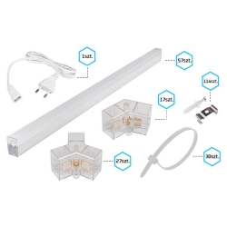 Lampa LED Hexagon 14L 570W 523x301cm zestaw 6500K-38110