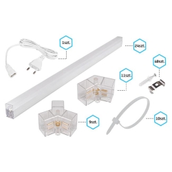 Lampa LED Hexagon 5L 240W 206x301cm zestaw 6500K-38118