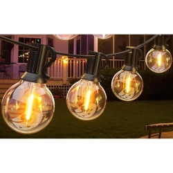 Girlanda LED solarna 20m 20x E12 2700K pilot-38393