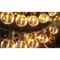 Girlanda LED solarna 20m 20x E12 2700K pilot-38394