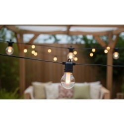 Girlanda LED solarna 6,5m 10x LED G50 płomień-38440