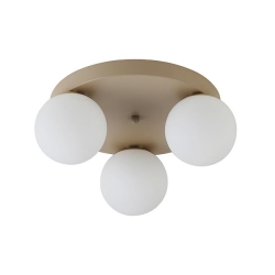 Kinkiet E27 LED Bali-12 29cm x3-1 beż+złoty-38652