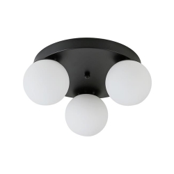 Kinkiet E27 LED Bali-12 29cm x3-1 czarny-38656