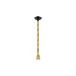 Oprawa wisząca E27 Sznur 120cm x1 czarna-38669