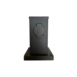 Słupek ogrodowy Ontario 230V 20cm 1 gniazdo czarny-38688