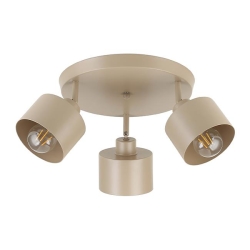 Kinkiet E27 LED Elza ruchomy x3 beżowy okrągły-38694