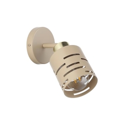 Kinkiet E27 LED Elen ruchomy x1 beż+złoty-38696