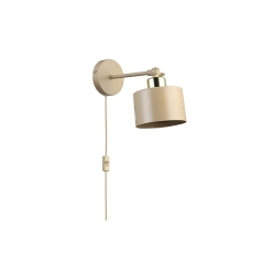 Kinkiet E27 LED Elza ruchomy x1 beżowy wtyczka-38704