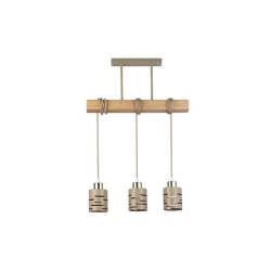 Oprawa wisząca E27 Elen x3 50cm beż+złota+WD-38707