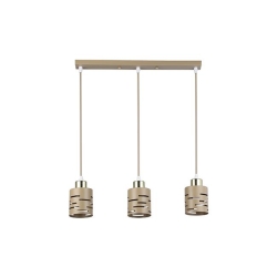 Oprawa wisząca E27 Elen x3 50cm beż+złota-38708