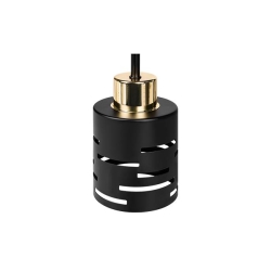 Kinkiet E27 LED Elen x3 czarny+złoty okrągły-38717