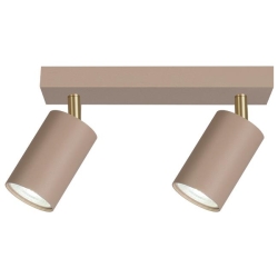 Kinkiet GU10 LED Bardo ruchomy x2 beż+złoty-38746