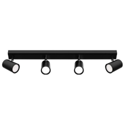Kinkiet GU10 LED Richi ruchomy x4 czarny-39226