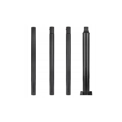 Słup oświetleniowy SQ 60mm 4m 20x20cm czarny-39446