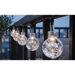 Girlanda LED solarna 40 led 785cm okrągła-39664