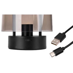 Lampa stołowa LED Kampi 2w1 3CCT akumulator czarna-39685