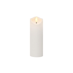Świeczka LED 5x18cm 2000K 2xAA płomień biała-39917