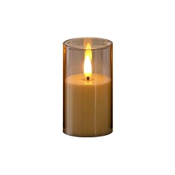 Świeczka LED 8x13cm 2000K 3xAA płomień dymiona-39922
