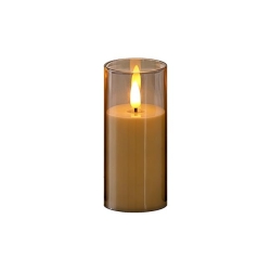Świeczka LED 8x15cm 2000K 3xAA płomień dymiona-39923