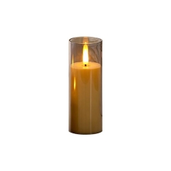 Świeczka LED 8x18cm 2000K 3xAA płomień dymiona-39924