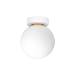 Kinkiet E27 LED Bali-15 15cm x1 biały+złoty-39927