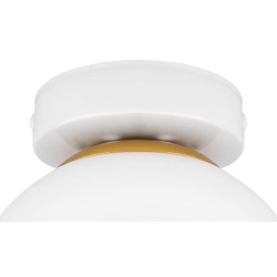 Kinkiet E27 LED Bali-15 15cm x1 biały+złoty-39929
