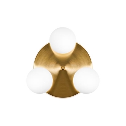 Kinkiet E27 LED Bali-12 29cm x3-1 złoty-39941