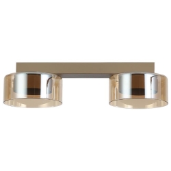 Kinkiet GX53 LED Glossy x2 beżowy bursztyn-39948