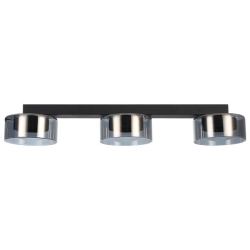 Kinkiet GX53 LED Glossy x3 czarny dymiony-39949