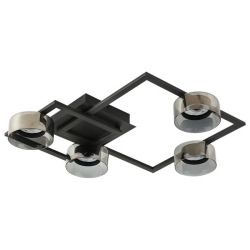 Żyrandol LED GX53 Glossy x4 czarny dymiony-39951