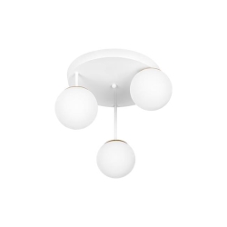 Kinkiet E27 LED Bali-12 29cm x3-2 biały+złoty-39987