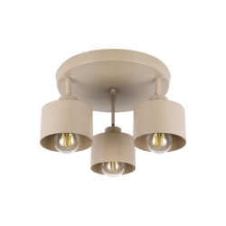Kinkiet E27 LED Elza ruchomy x3 beżowy okrągły-40185