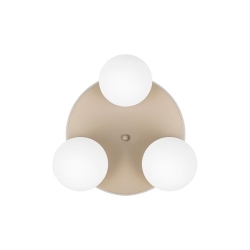 Kinkiet E27 LED Bali-12 29cm x3-1 beż+złoty-40212