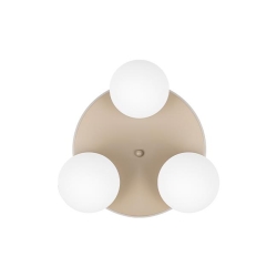 Kinkiet E27 LED Bali-12 29cm x3-2 beż+złoty-40224