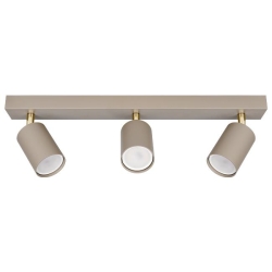 Kinkiet GU10 LED Bardo ruchomy x3 beż+złoty-40227